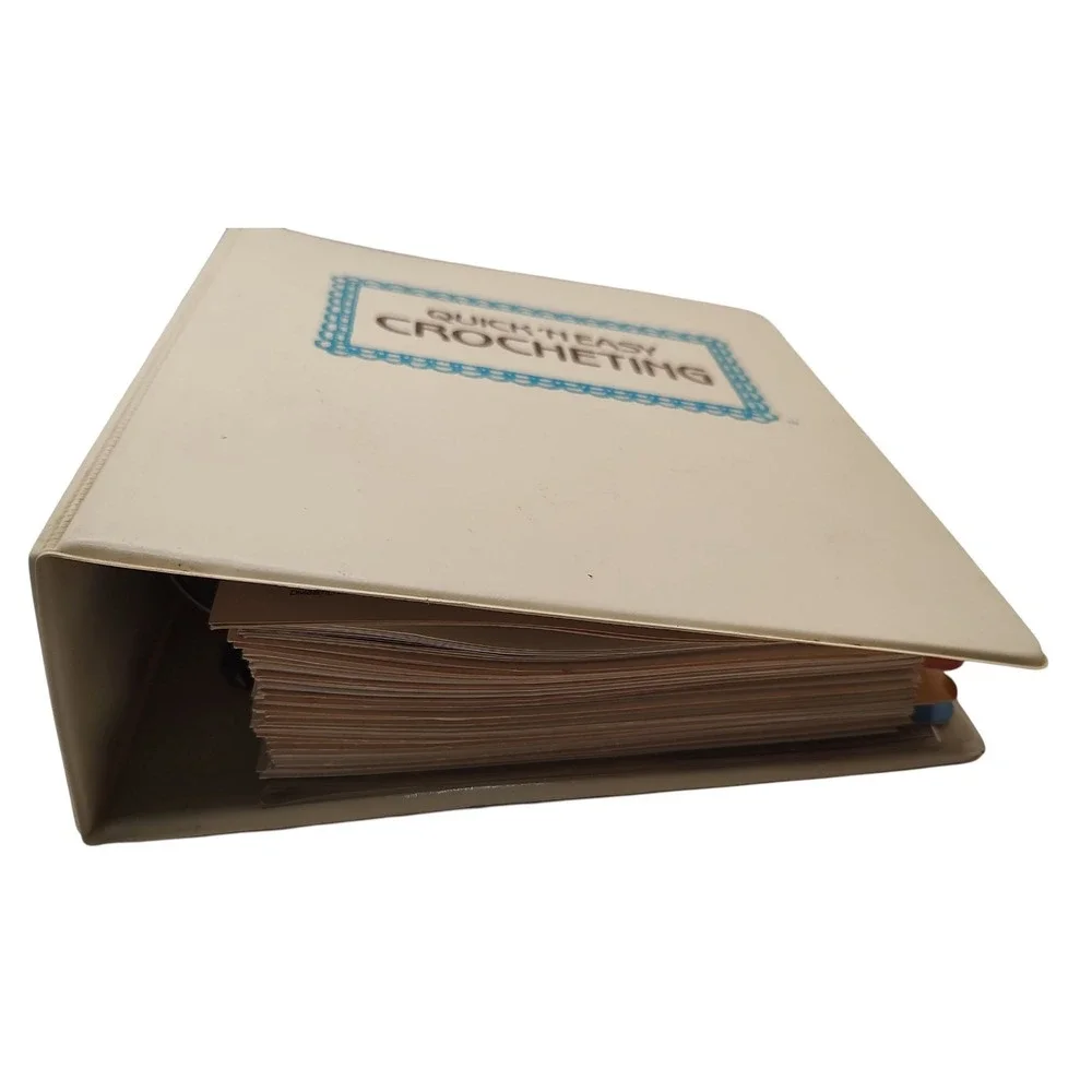 Vintage‎ Quick N Easy Crochet Binder 1985 Eighteen Categories Marshall Cavendish
